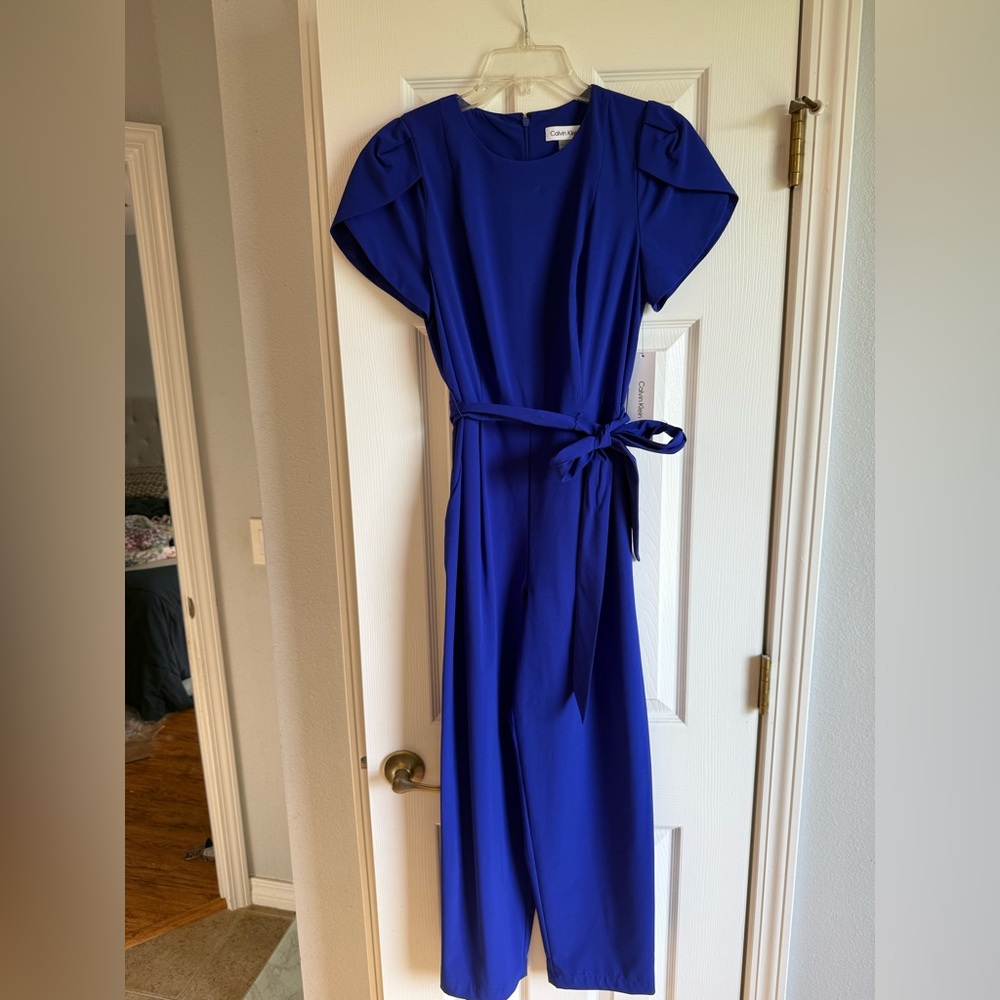 NWT Calvin Klein Blue Jumpsuit